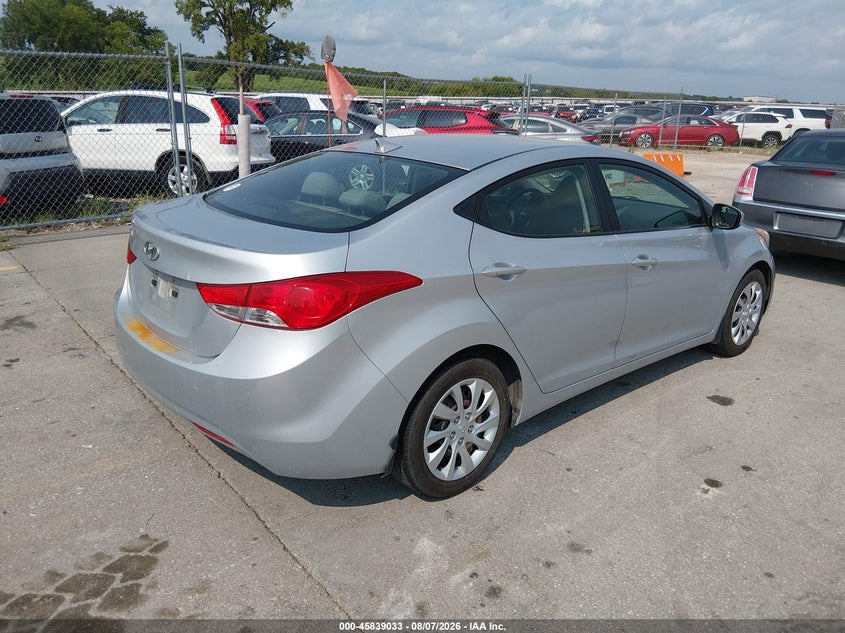 Vin: 5npdh4aexdh170080, lot: 46337941, hyundai elantra gls 20134
