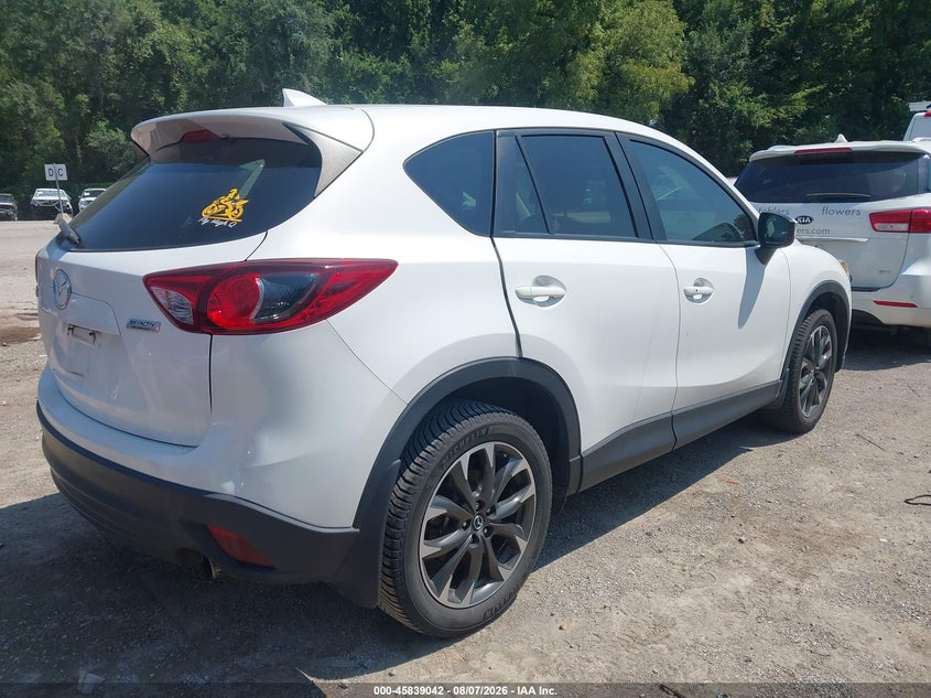 Vin: jm3ke2dy8g0639153, lot: 46337950, mazda cx-5 grand touring 20164