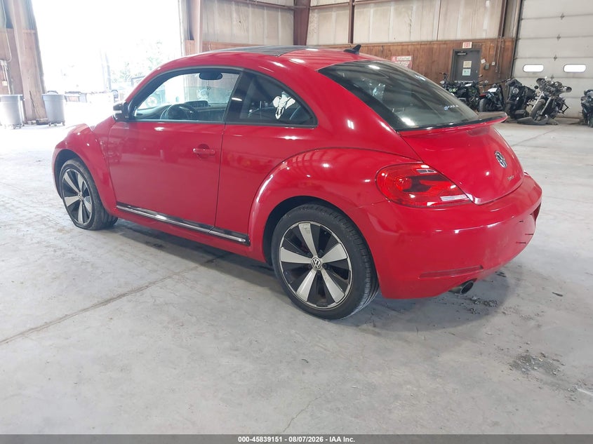 Vin: 3vwva7at6dm609520, lot: 46338059, volkswagen beetle 2.0t turbo 20133
