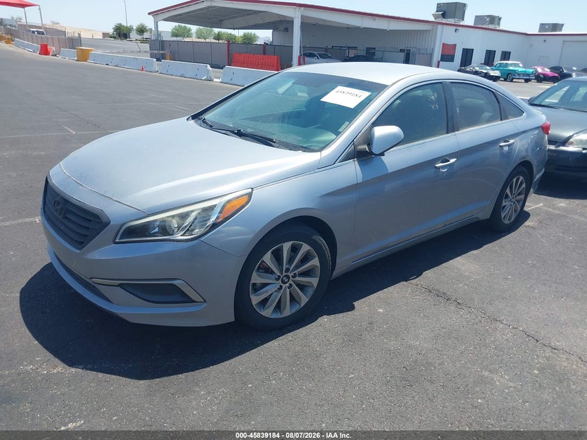Vin: 5npe24af0hh479352, lot: 46338093, hyundai sonata se 20172