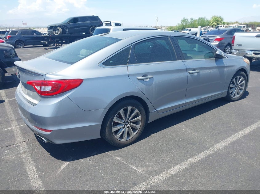 Vin: 5npe24af0hh479352, lot: 46338093, hyundai sonata se 20174
