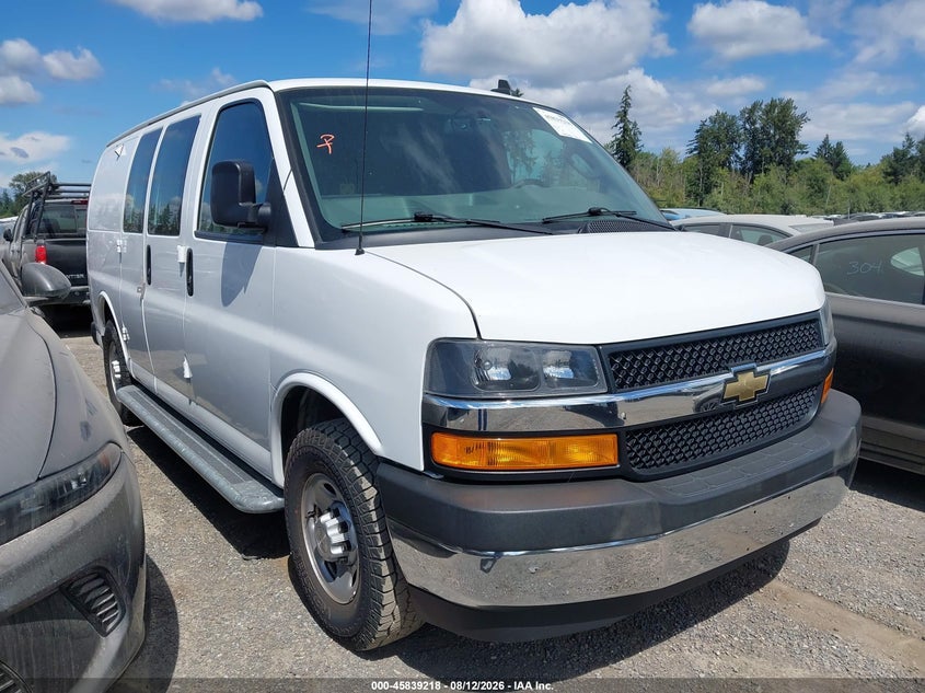 Vin: 1gcwgafg5l1268024, lot: 46338126, chevrolet express cargo rwd 2500 regular wheelbase wt 20201