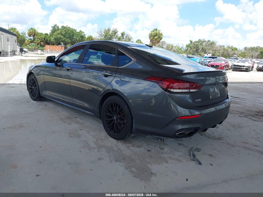 Vin: kmhgn4jb4ju225356, lot: 46338132, genesis g80 3.3t sport 20183