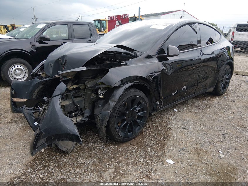 Vin: 5yjygdee2mf130606, lot: 46338272, tesla model y long range dual motor all-wheel drive 20212
