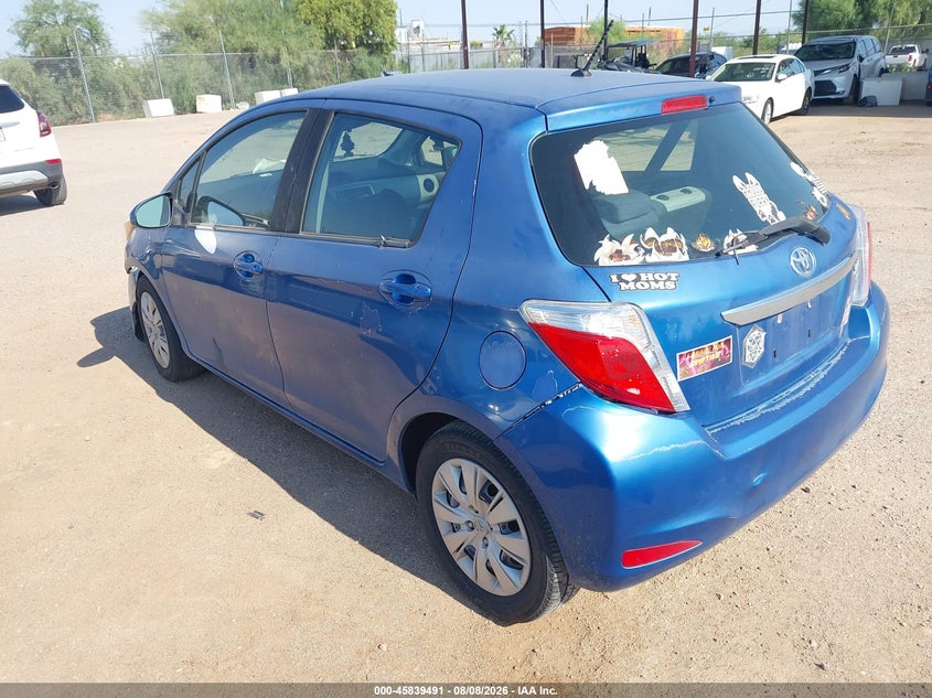 Vin: jtdktud33ed591730, lot: 46338398, toyota yaris le (tmc/cbu plant) 20143