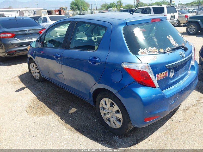 Vin: jtdktud33ed591730, lot: 46338398, toyota yaris le (tmc/cbu plant) 20143