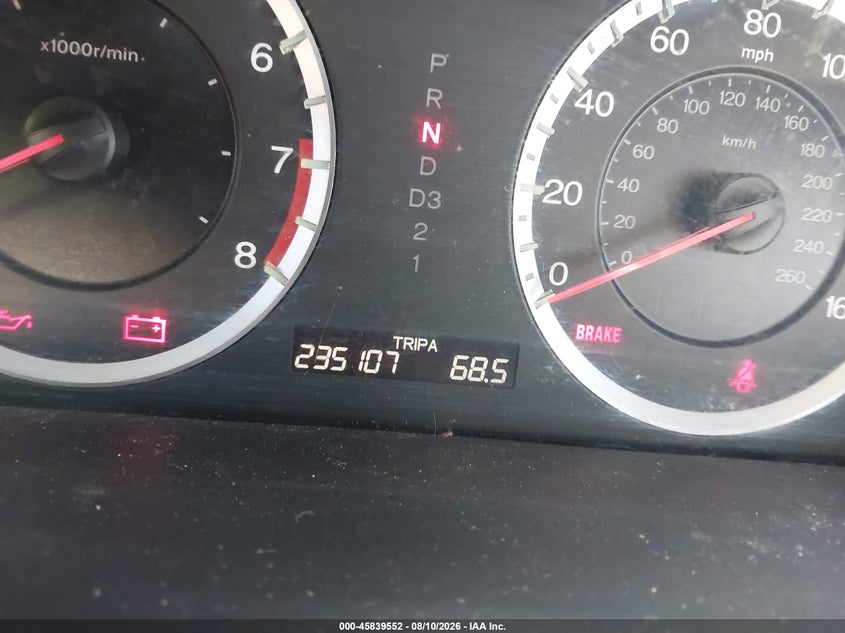 HONDA ACCORD 2009 VIN 1HGCP36879A000951