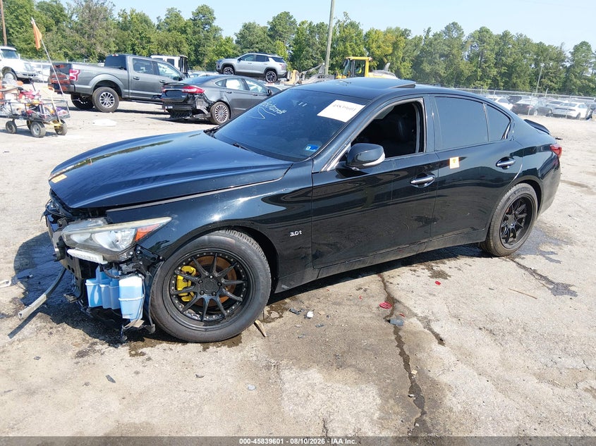 Vin: jn1ev7ar8jm437612, lot: 46338509, infiniti q50 3.0t luxe 20182