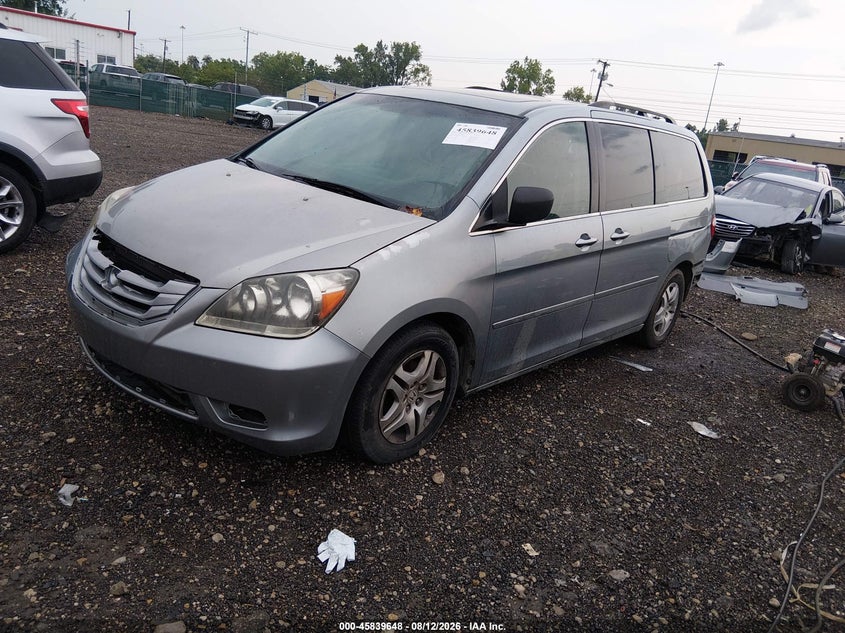 2007 Honda Odyssey, Удар ззаду, IAAI, VIN 5FNRL38667B134225 — фото 2