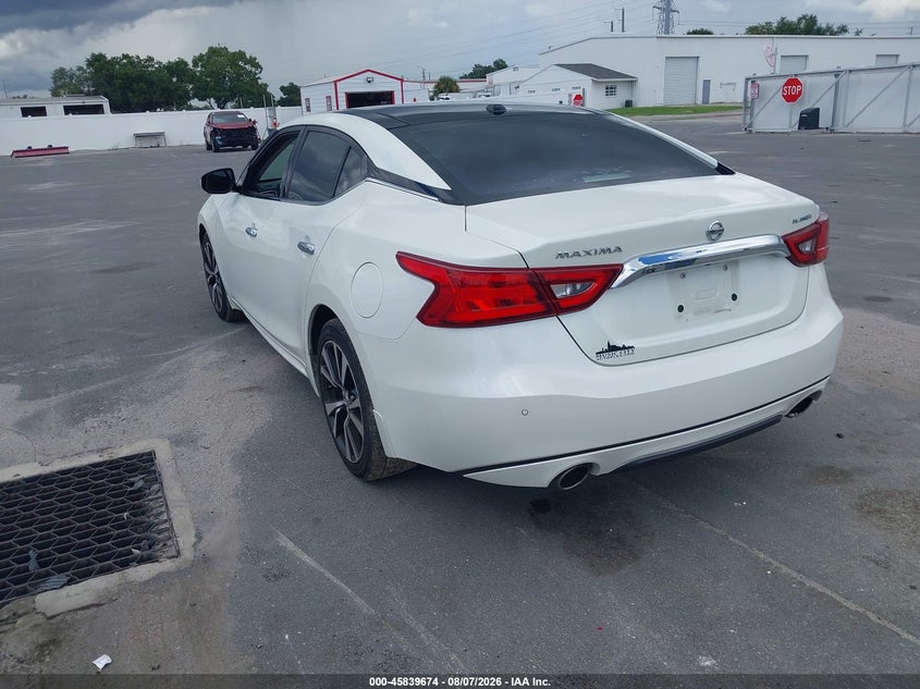 Vin: 1n4aa6ap0hc435231, lot: 46338582, nissan maxima 3.5 platinum 20173