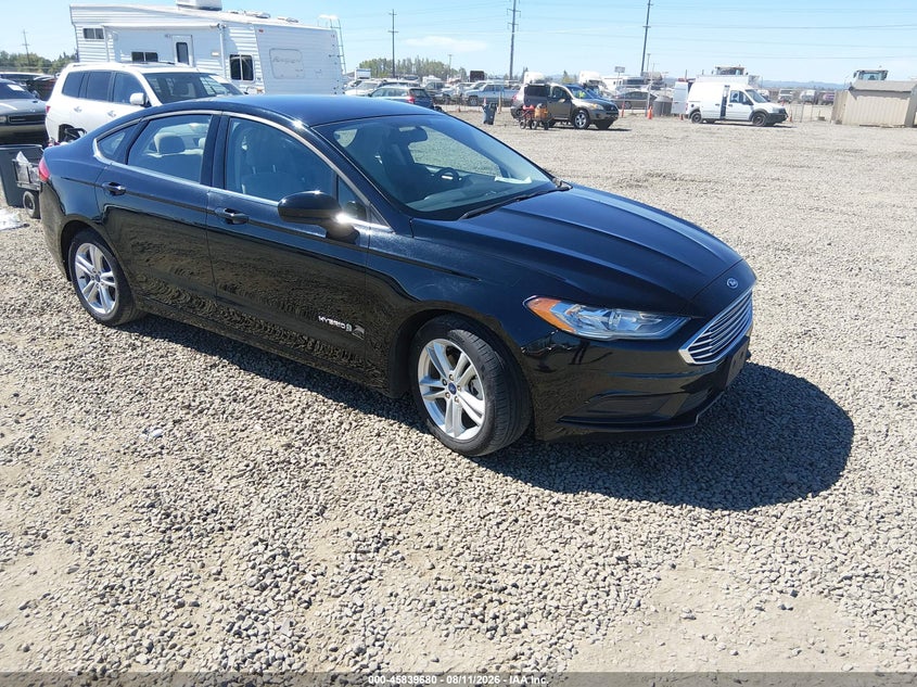 Vin: 3fa6p0uu6jr254645, lot: 46338588, ford fusion hybrid s 20181