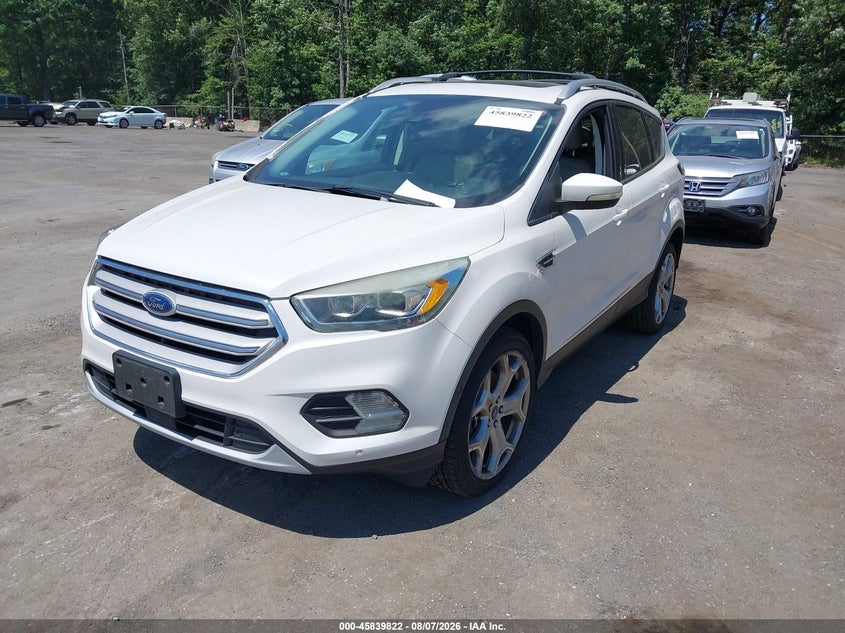 Vin: 1fmcu9j90hua46768, lot: 46338730, ford escape titanium 20172