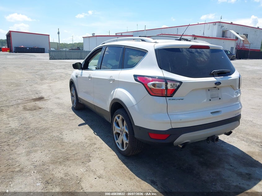 Vin: 1fmcu9j90hua46768, lot: 46338730, ford escape titanium 20173