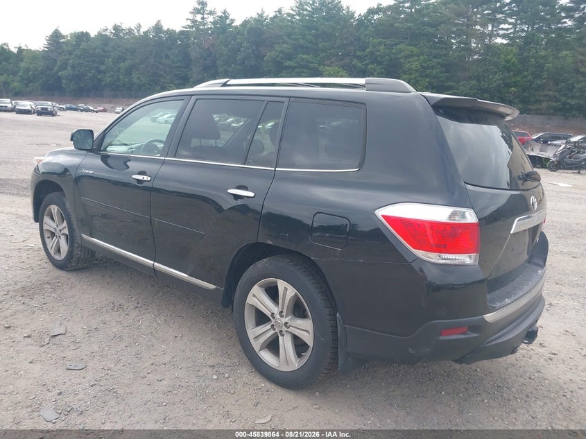 Vin: 5tddk3eh2cs103692, lot: 46338772, toyota highlander limited v6 20123