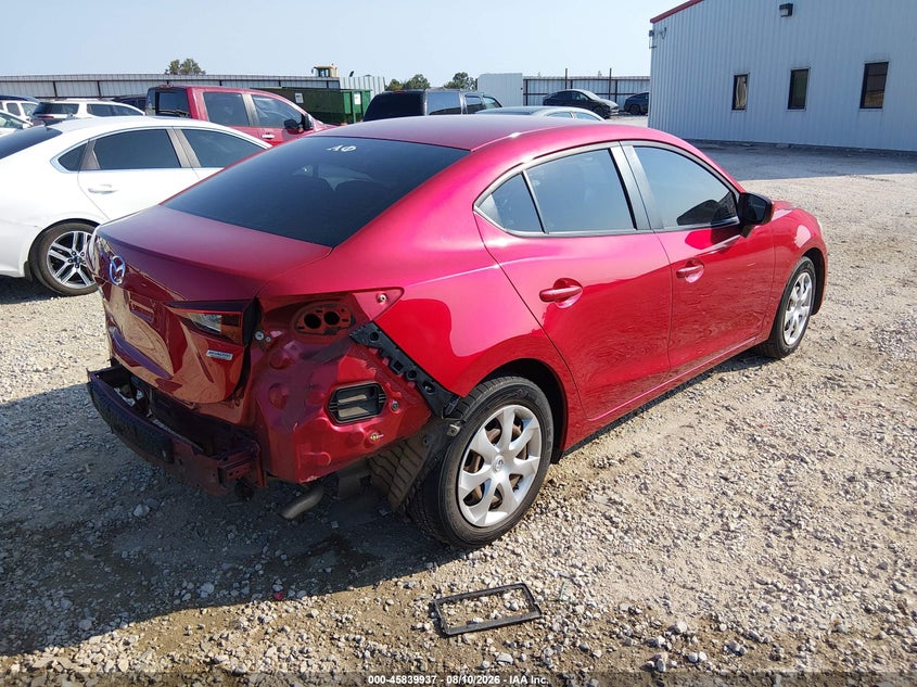 Vin: 3mzbm1t79gm307053, lot: 46338845, mazda mazda3 i sport 20164