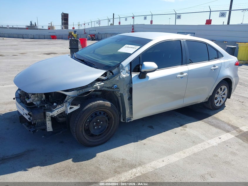 Vin: jtdeprae4lj077050, lot: 46338911, toyota corolla le 20202