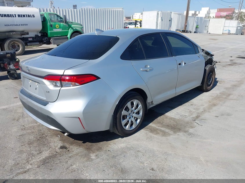 Vin: jtdeprae4lj077050, lot: 46338911, toyota corolla le 20204