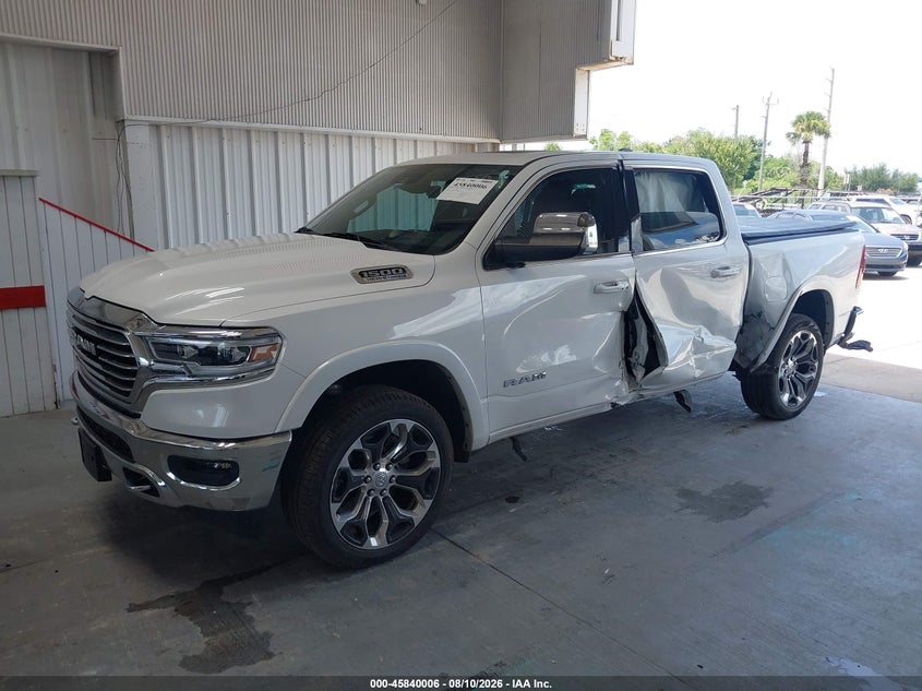 Vin: 1c6srfkt4pn559290, lot: 46338914, ram 1500 limited longhorn  4x4 5'7 box 20232