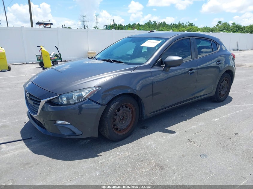 Vin: 3mzbm1j75gm317405, lot: 46338954, mazda mazda3 i sport 20162