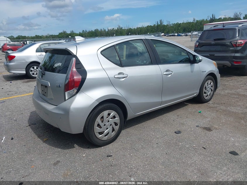 Vin: jtdkdtb36g1127085, lot: 46338960, toyota prius c one 20164