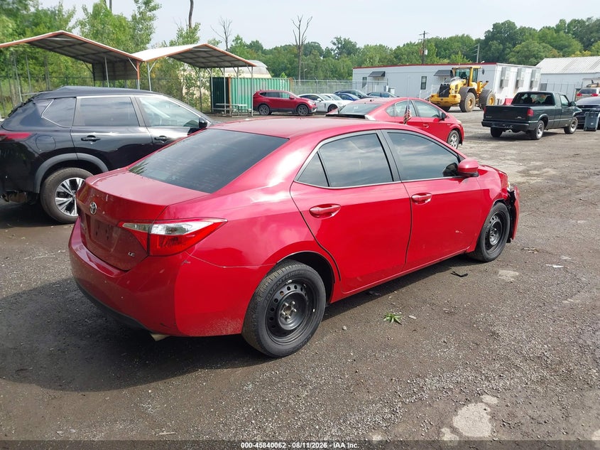Vin: 2t1burhe5gc519806, lot: 46338970, toyota corolla le 20164