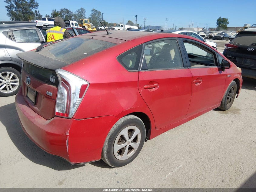 Vin: jtdkn3du8d5588523, lot: 46339010, toyota prius two 20134