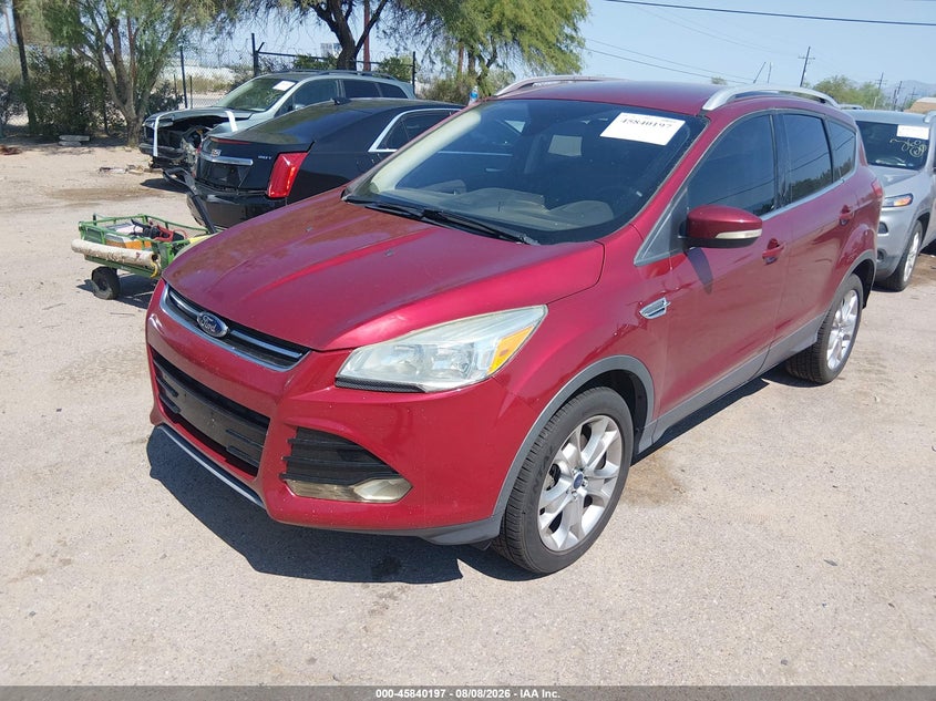Vin: 1fmcu0j90eud71931, lot: 46339105, ford escape titanium 20142