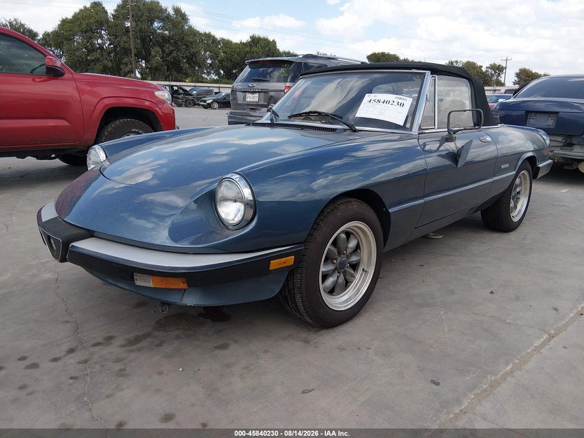 1987 ALFA ROMEO SPIDER auction photo 2