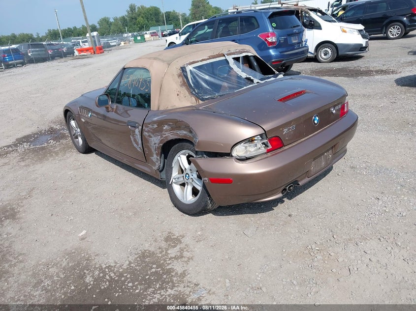BMW Z3 2000 VIN WBACH9343YLF89645