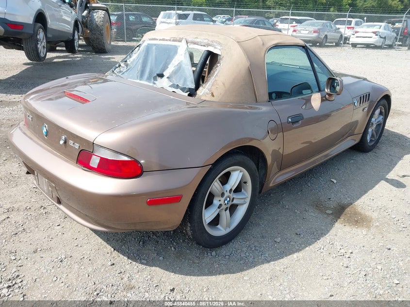 BMW Z3 2000 VIN WBACH9343YLF89645