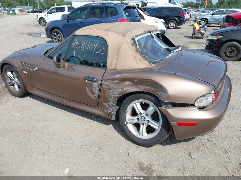 BMW Z3 2000 VIN WBACH9343YLF89645
