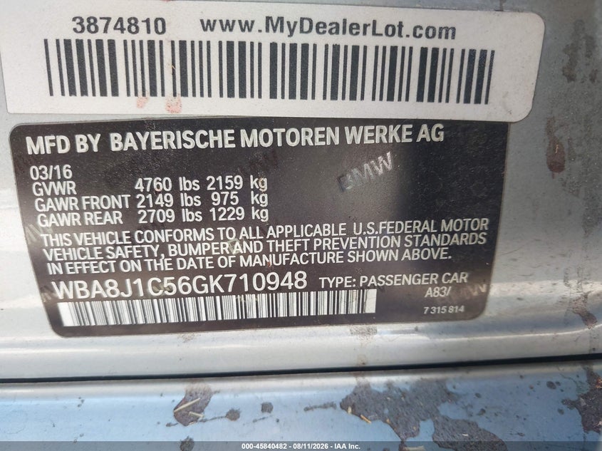2016 BMW 328D XDRIVE · Фото 9