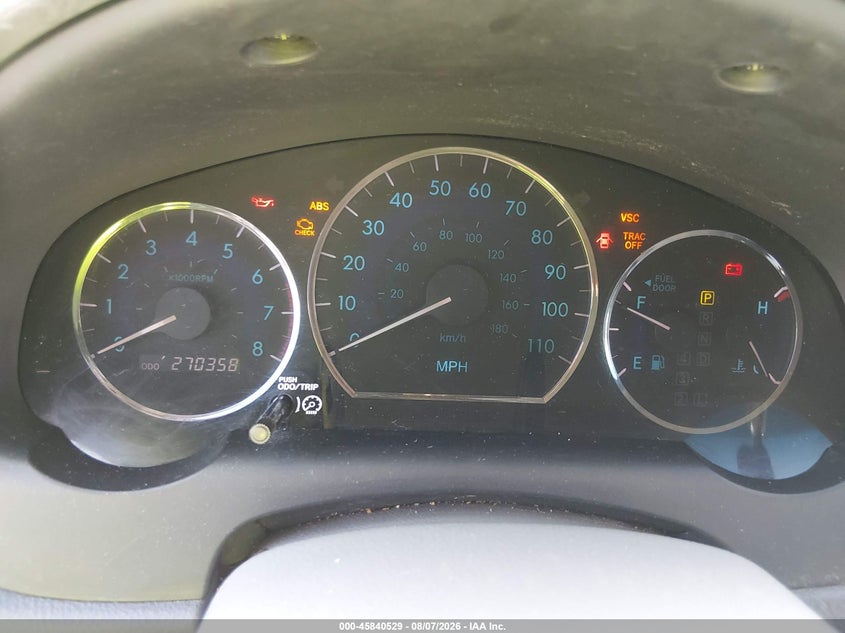 TOYOTA SIENNA 2008 VIN 5TDZK23C78S156046