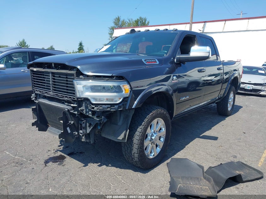 Vin: 3c6ur5fl9lg252679, lot: 46339471, ram 2500 laramie  4x4 6'4 box 20202