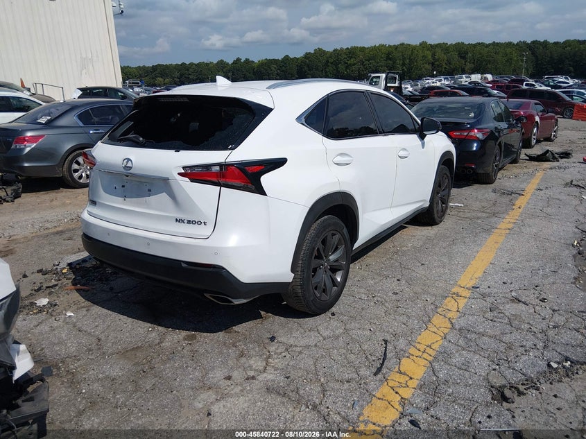 Vin: jtjyarbz1h2075030, lot: 46339630, lexus nx 200t f sport 20174