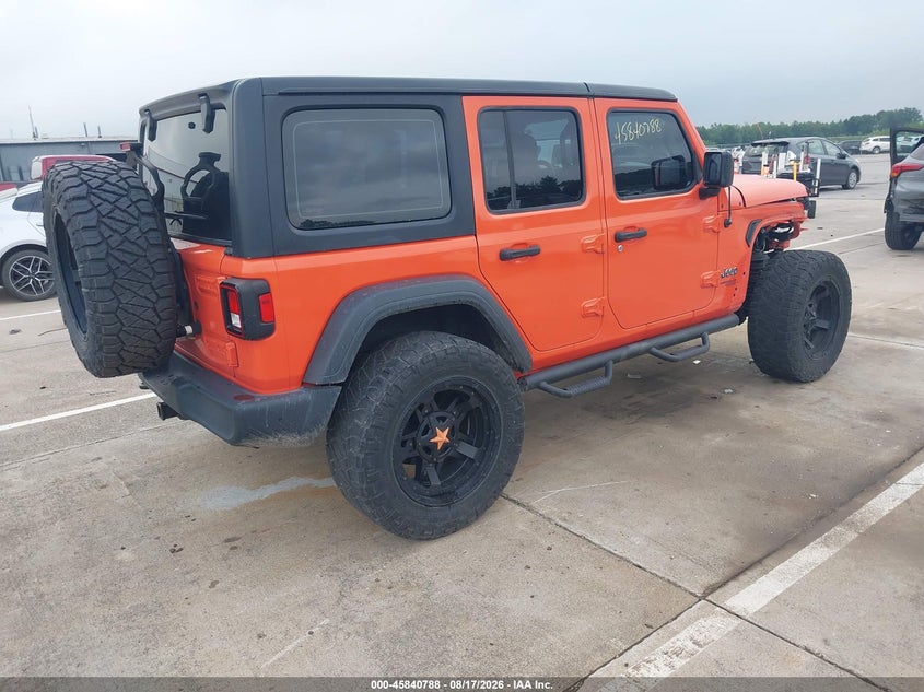 Vin: 1c4hjxdg8jw150694, lot: 46339696, jeep wrangler unlimited sport 4x4 20184
