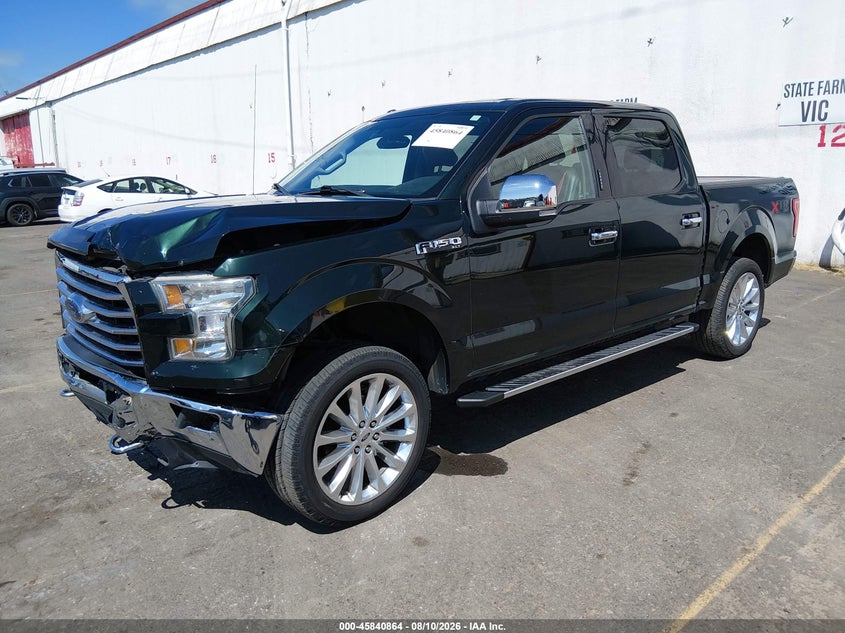 2015 Ford F-150 Xlt, Front End, IAAI, VIN 1FTEW1EF8FFB15006 — photo 2