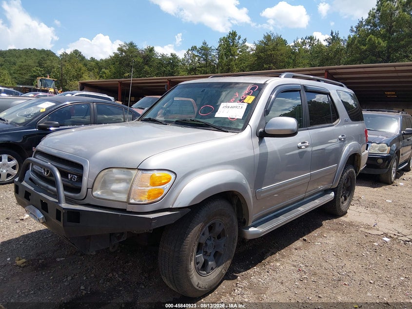 2001 Toyota Sequoia, Обычный износ, IAAI, VIN 5TDBT44A11S003935 — фото 2