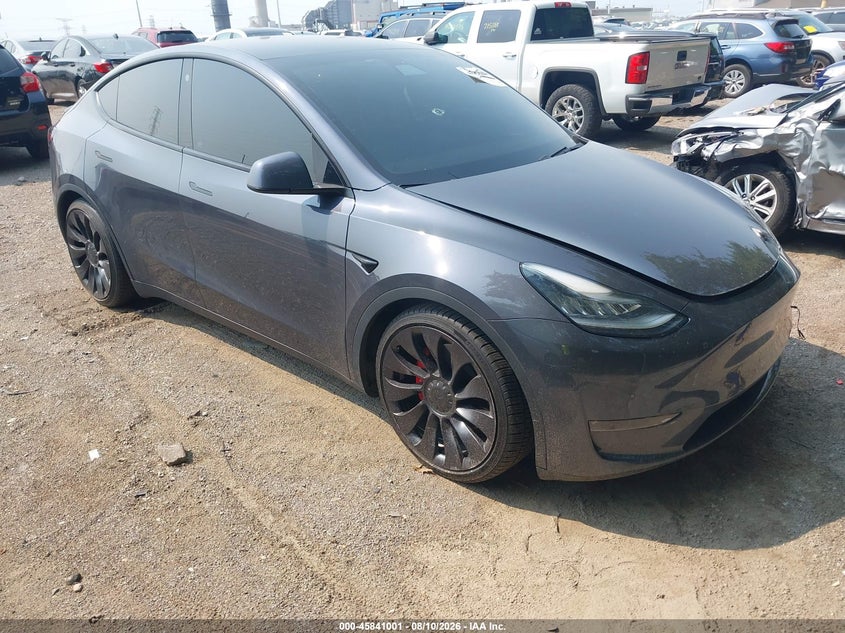 Vin: 5yjygdef0mf081740, lot: 46339909, tesla model y performance dual motor all-wheel drive 2021 img_1