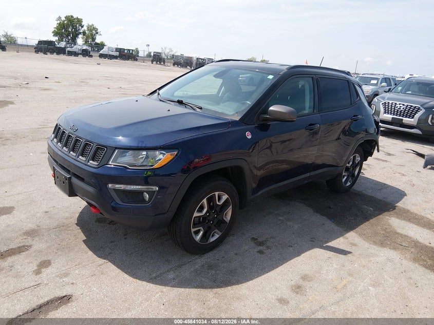 2018 Jeep Compass, Удар сзади, IAAI, VIN 3C4NJDDB3JT410415 — фото 2