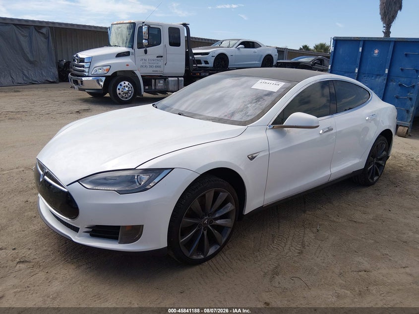 2013 TESLA MODEL S auction photo 2
