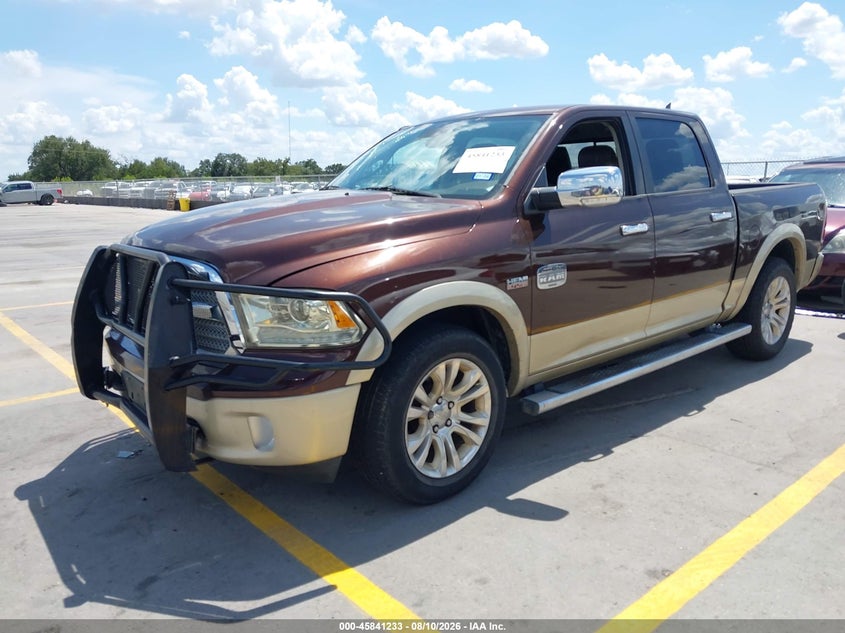 Vin: 1c6rr6pt1ds578318, lot: 46340141, ram 1500 laramie longhorn edition 20132