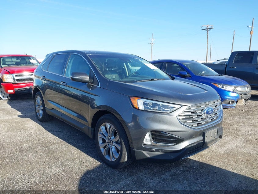 Vin: 2fmpk3k93kbc20204, lot: 46340176, ford edge titanium 20191