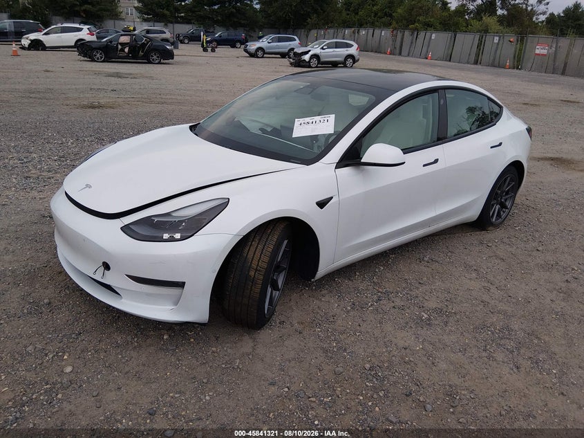 2021 TESLA MODEL 3 auction photo 2