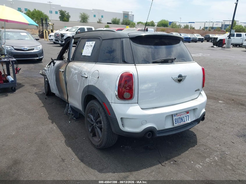 Vin: wmwzc3c52cwl82229, lot: 46340304, mini cooper s countryman 20123