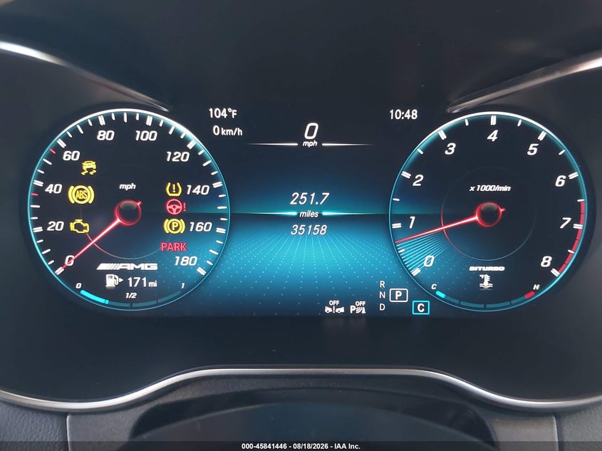 MERCEDES-BENZ AMG C 43 2021 VIN W1KWK6EB5MG096289