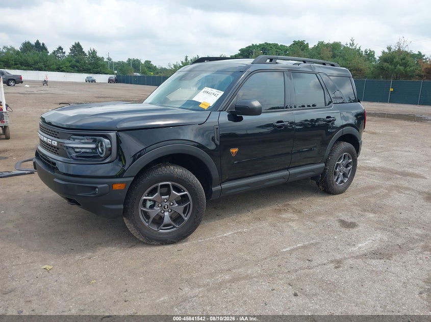 Vin: 3fmcr9d98rrf07933, lot: 46340450, ford bronco sport badlands 20242