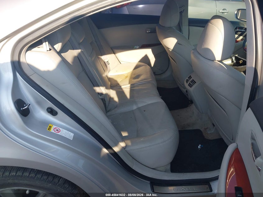 2009 LEXUS ES SEDAN 3.5L V-6 DOHC, VVT, 272HP