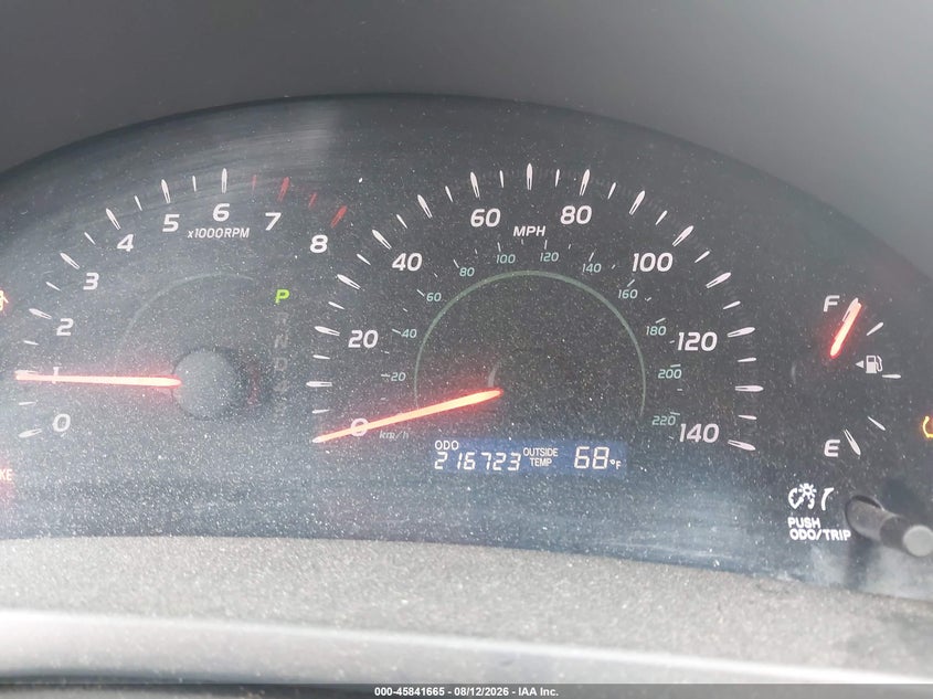 TOYOTA CAMRY 2008 VIN 4T1BE46K18U757919