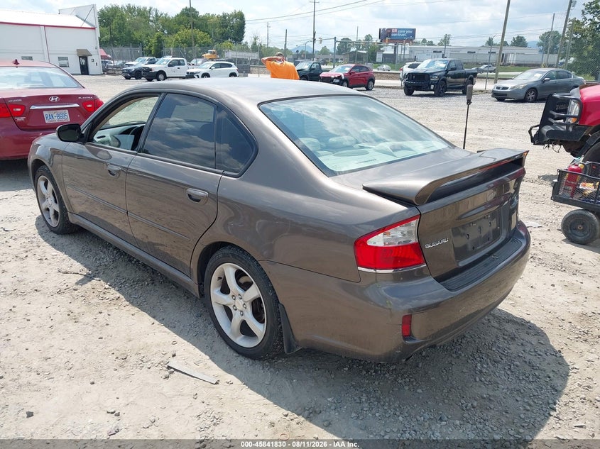 2009 SUBARU LEGACY SEDAN 2.5L H-4 VVT, 170HP